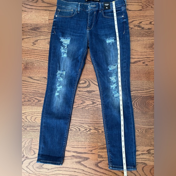 NWT Express Women’s Legging Mid Rise Distressed Front Legs - Picture 7 of 10